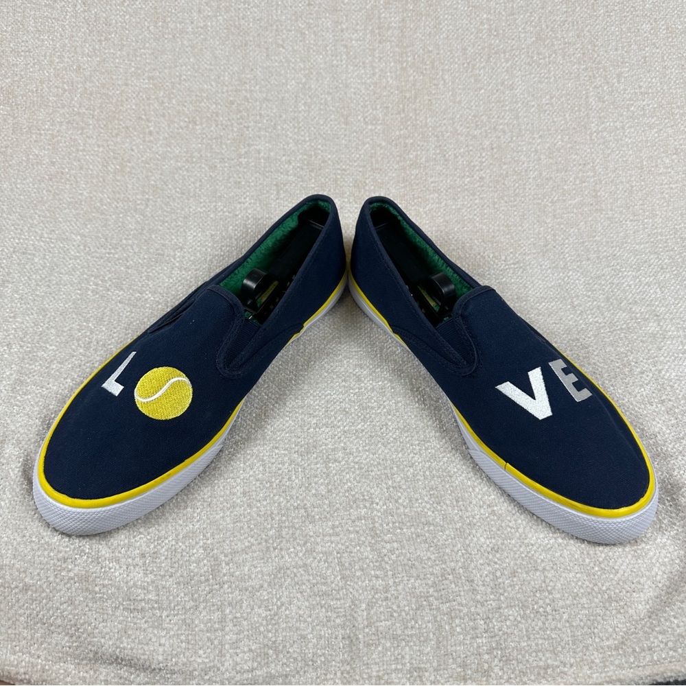 Sperry LOVE Tennis Slip On Shoes Navy Canvas Sneakers Men's 10.5 - Picture 4 of 9